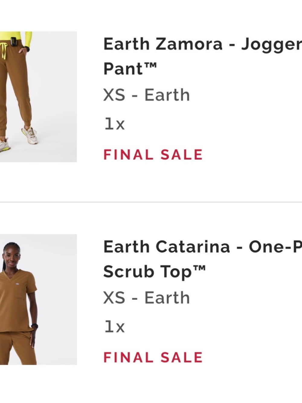 Earth Zamora Jogger Pant with matching scrub top